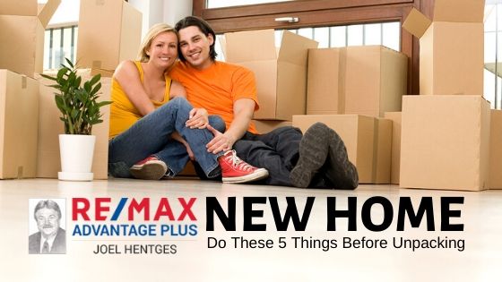 New Home Task Before Unpacking - Homes by Joel